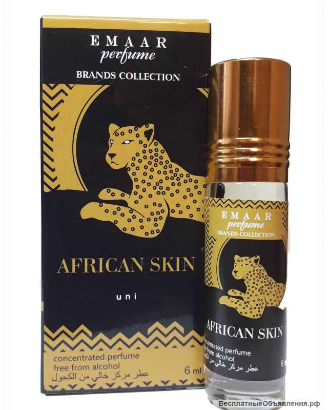 Масляные духи парфюмерия Оптом African leather Memo Emaar 6 мл