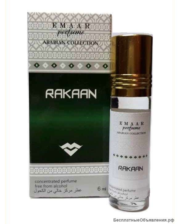 Масляные духи парфюмерия Оптом Arabian RAKAAN Emaar 6 мл