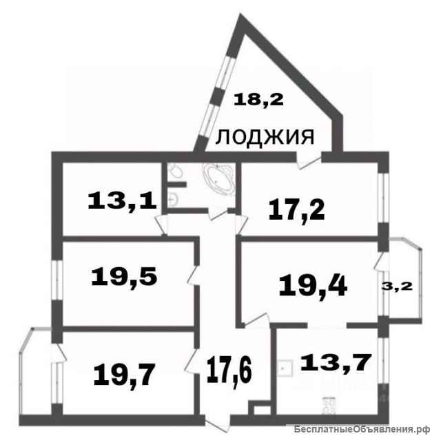 Готовая просторная квартира