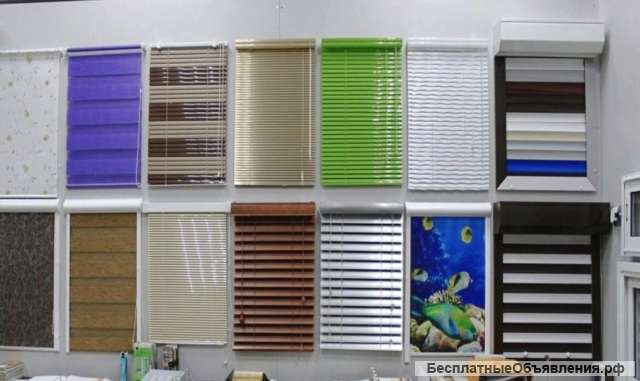 Жалюзи шторы рулонные на окна от производителя