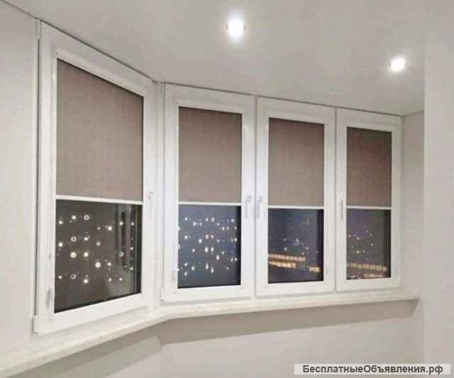 Жалюзи шторы рулонные на окна от производителя