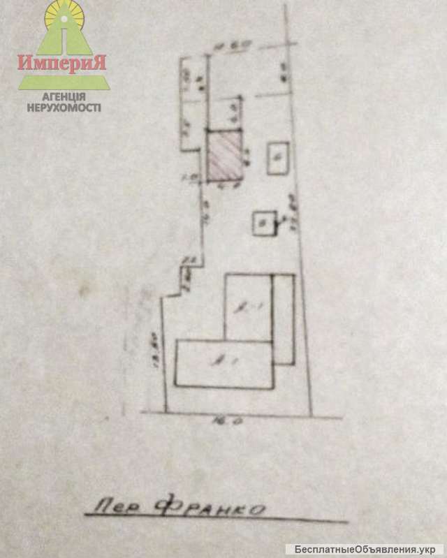 Участок с документами на часть дома в Центре.Газ свет подведены.