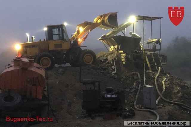 Мобильный пром прибор Скруббер Бутара B530-2 для золотодобычи Bugaenko-Tec