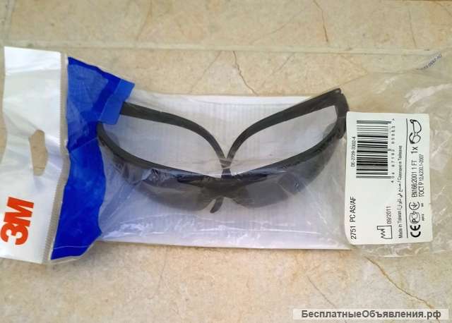 Очки защитные 3М Премиум дымчатые