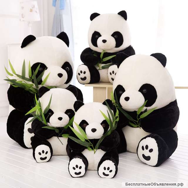 Плюшевая игрушка панда, 9-16 см, 1 шт