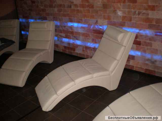 Кресло лежак из эко кожи