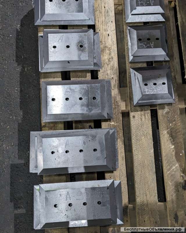 Новые комплекты ножей для различных дробилок