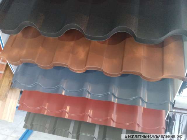 Металлочерепица любой формы, расцветок, размеров, м2