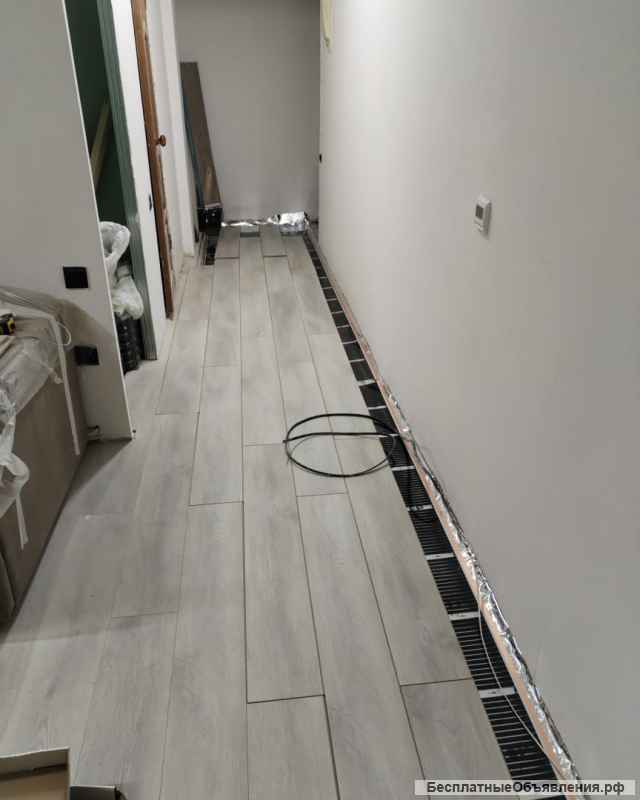 Поклейка обоев, электрика