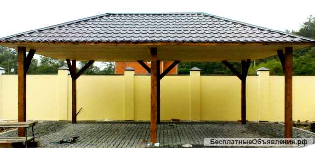 Навес под ключ материалмонтаж, экономно