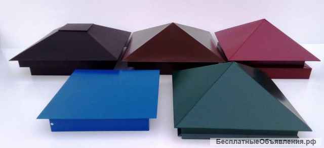 Шапки на столбы, отливы на фундамент забора, шт