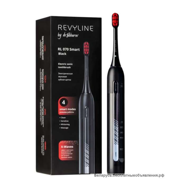 Электрическая зубная щетка Revyline RL 070 Black by Dr. Baburov