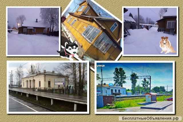 Дом/бревно с уч-ком 10с ИЖС, рядом ж/д Пудость