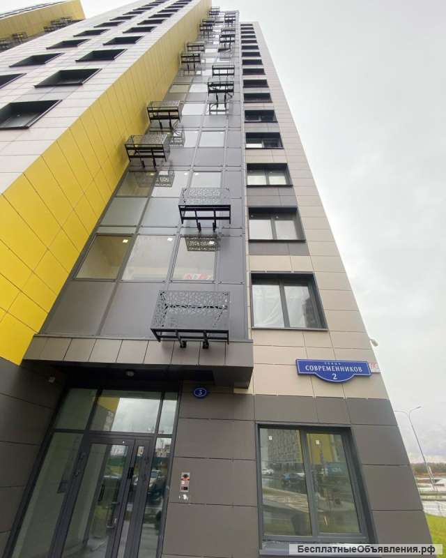 1-но комнатная квартира 39 м2 в ЖК «Домодедово парк», г. Домодедово, ул. Современников, 2