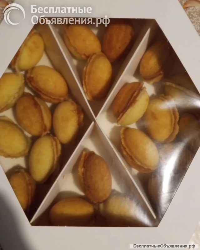 Печенье Орешек с вареной сгущенкой