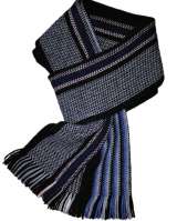 Шарф вязаный Российский триколор Нарядный