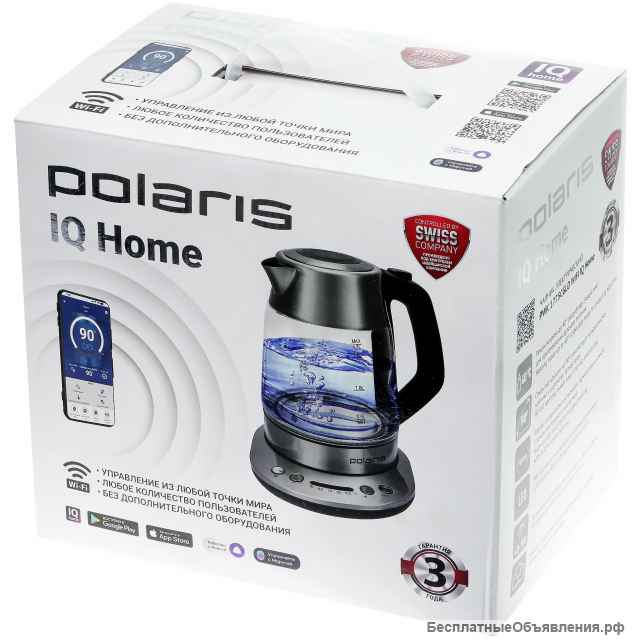 Чайник Polaris PWK 1775CGld WiFi IQ Home 1.7L
