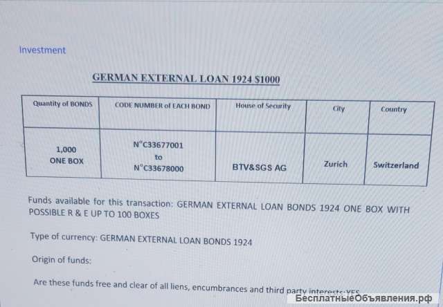 Золотые Бонды 1924 года