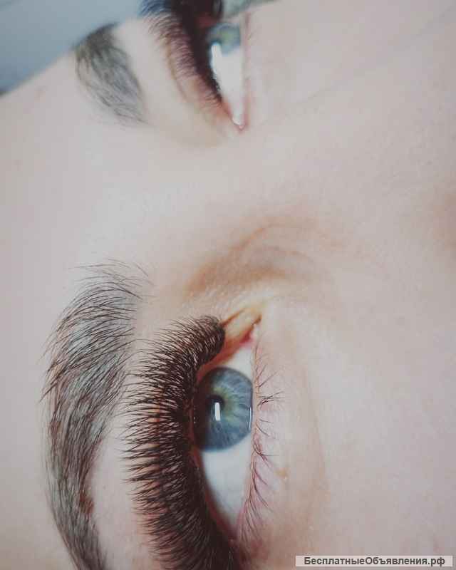 Наращивание ресниц на дому
