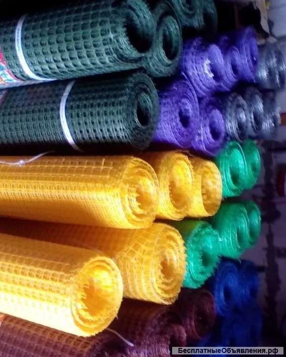 Сетка пластиковая заборная пвх рабица