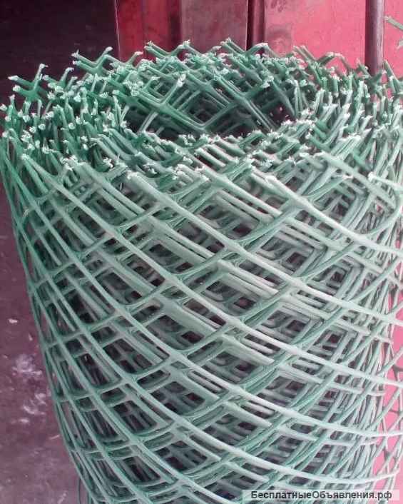 Сетка пластиковая заборная пвх рабица