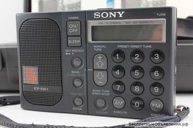Радиоприемник цифровой Sony ICF- SW1. пр-во Япония