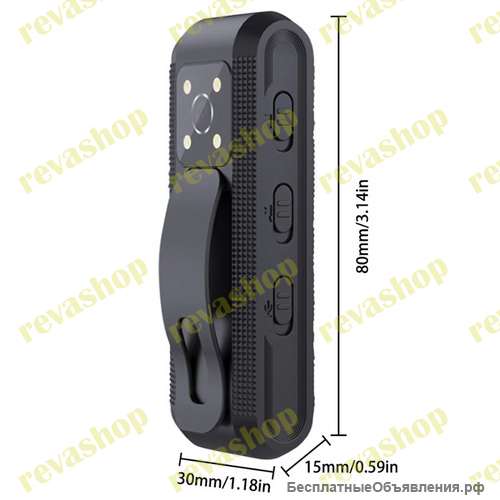 Мини видео-камера карманная видеорегистратор нагрудный FullHD