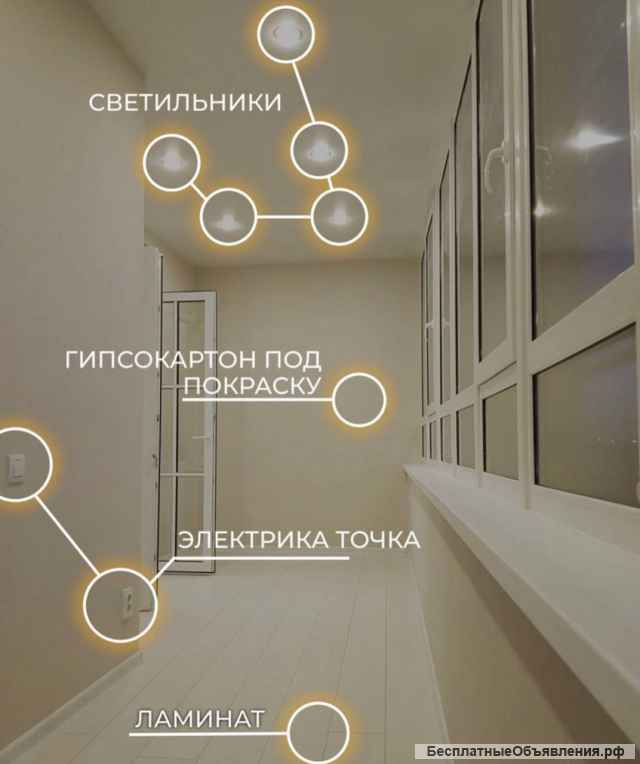 Отделка балконов и лоджий в Уфе