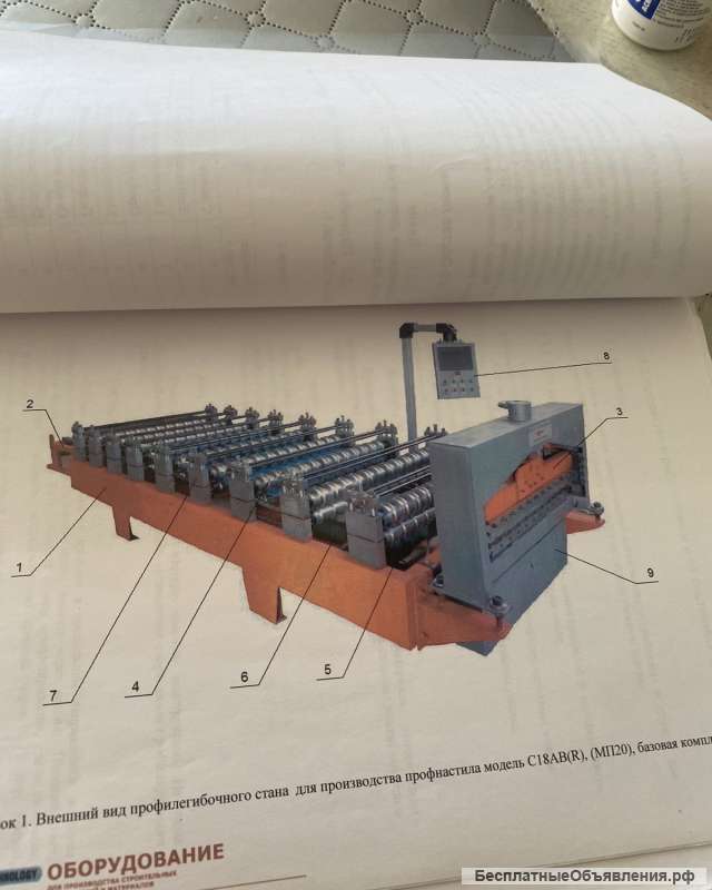 Линию для производства металлопрофиля C18ABR MП20