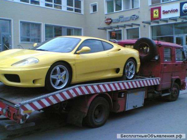 Грузовой эвакуатор на жесткой сцепке