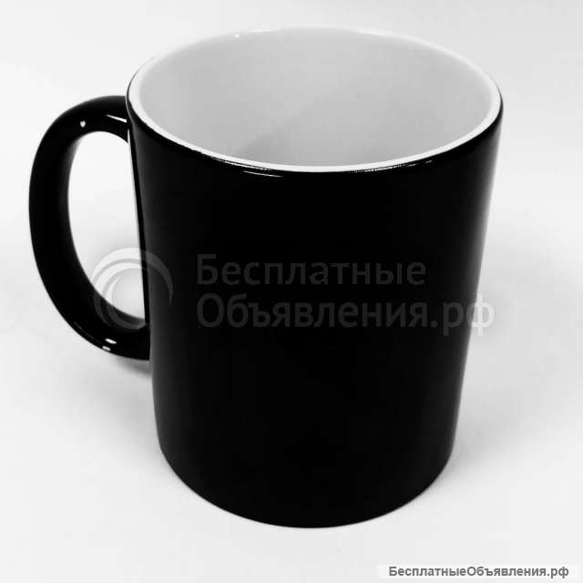 Кружка черная хамелеон с фото приколом для чая и кофе подарок г. Ростов-на-Дону
