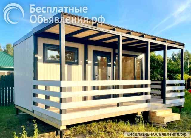 Дачный модульный дом 28 м2 с верандой