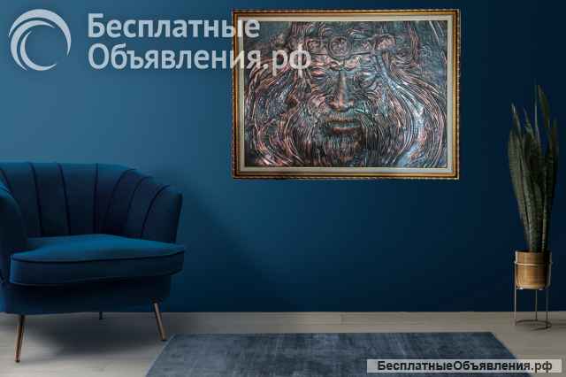 "Сварог". Медь. 83х60.Чеканка Иркутск 2024 г.