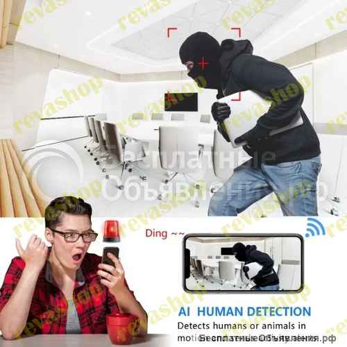 Мини камера видеонаблюдения Wi-Fi XD HD 1080 Камера видеонаблюдения с функцией ночного видения, Wi