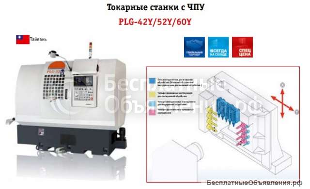 Токарные станки с ЧПУ PLG-42Y/52Y/60Y