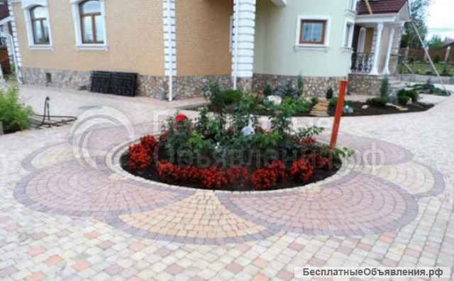 Укладка тротуарной плитки и брусчатки под ключ