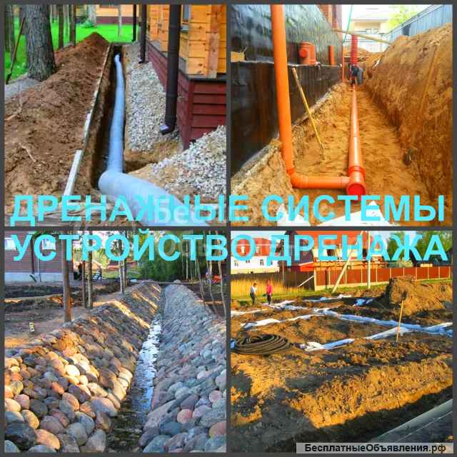 Дренаж Воронеж, дренирование участка в Воронеже