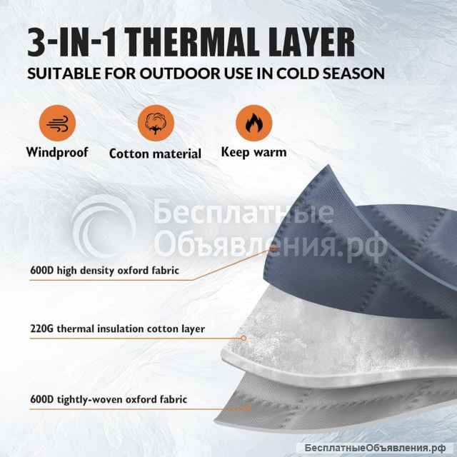 Палатка с Америки, трехслойка, 600 oxford s