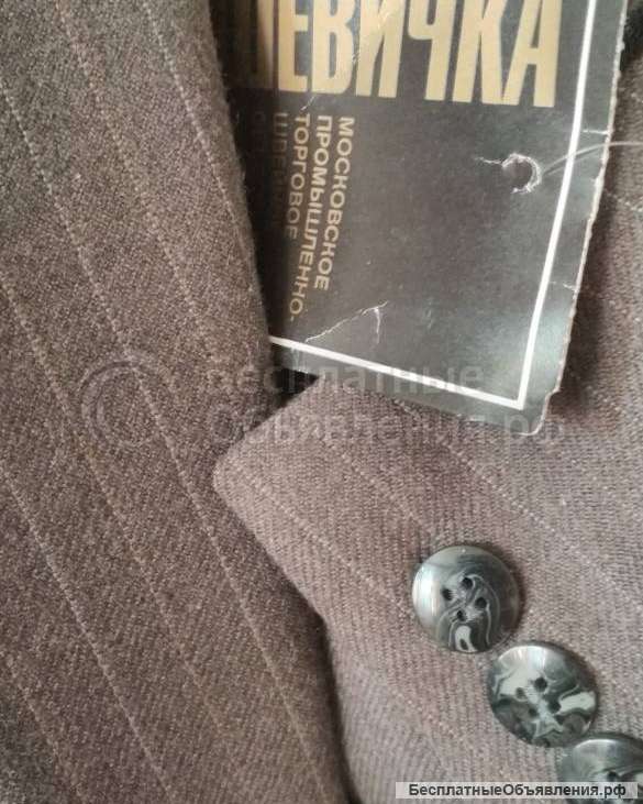 Новый мужской костюм, шерсть 100%, р-р 48. САМОВЫВОЗ.