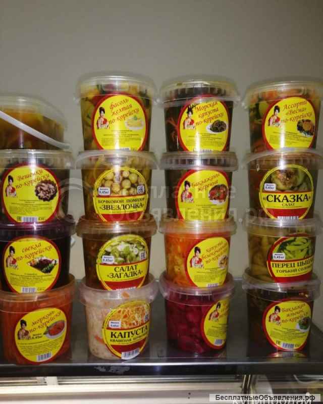 Квашено-маринованная продукция и корейские салаты