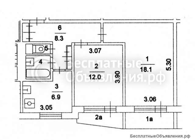 2-к. квартиру, по адресу: Москва, 26 Бакинских Комиссаров, д. 8, к3