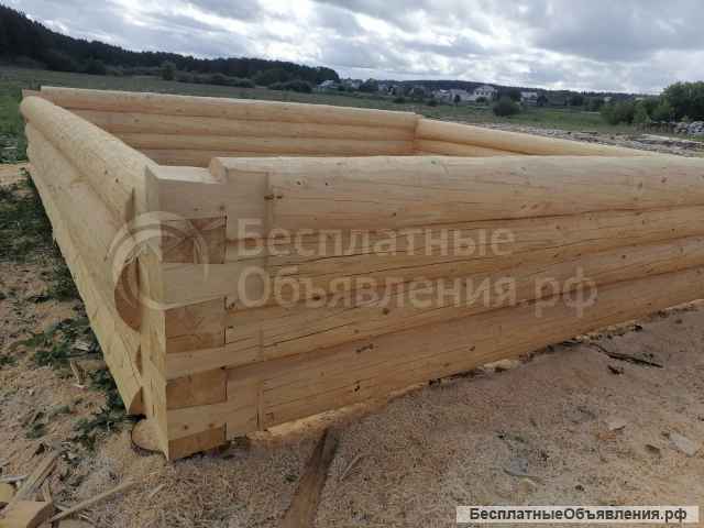 Срубы сосновые для бани и дома