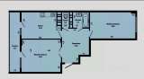 2 комн.кв 71.7 м² этаж 7/16