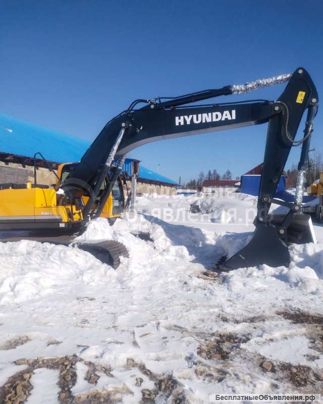 Три новых экскаватора "Hyundai"(Ю. Корея)