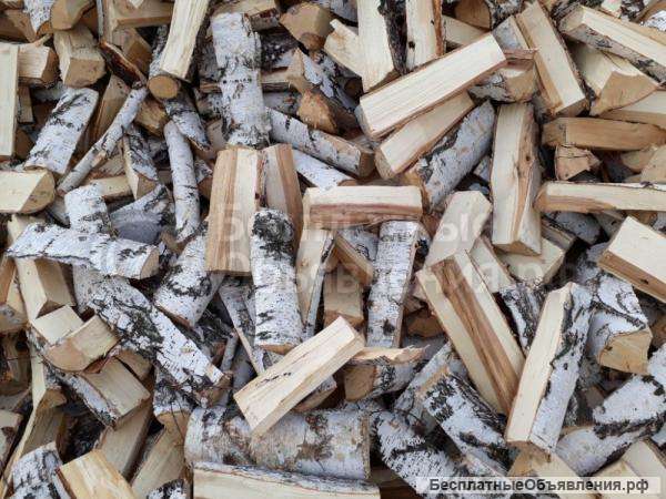 Дрова берёзовые, хвойные пиленые и колотые