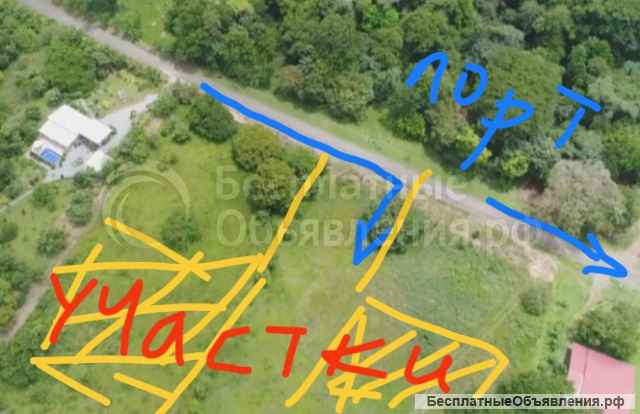 Участки в собственность 600м2 тихий океан, порт, Панама