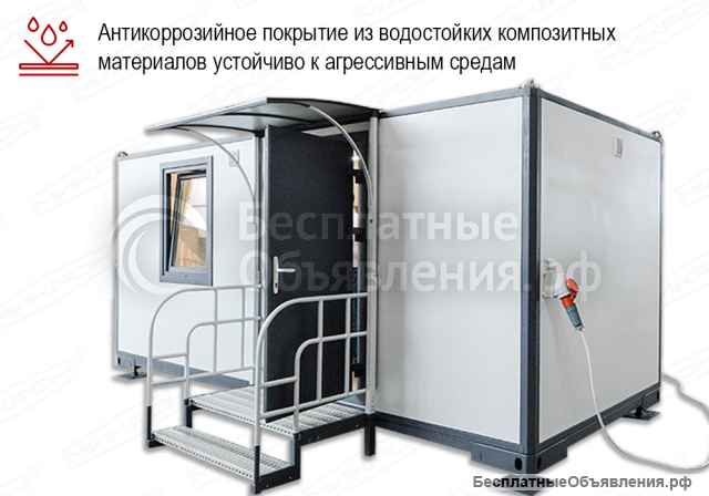 Блок-контейнер композитный сборно-разборный