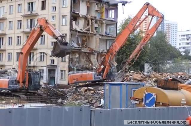 Снос зданий, слом сооружений, демонтаж и разборка зданий Демонтажные работы и вывоз строймусора