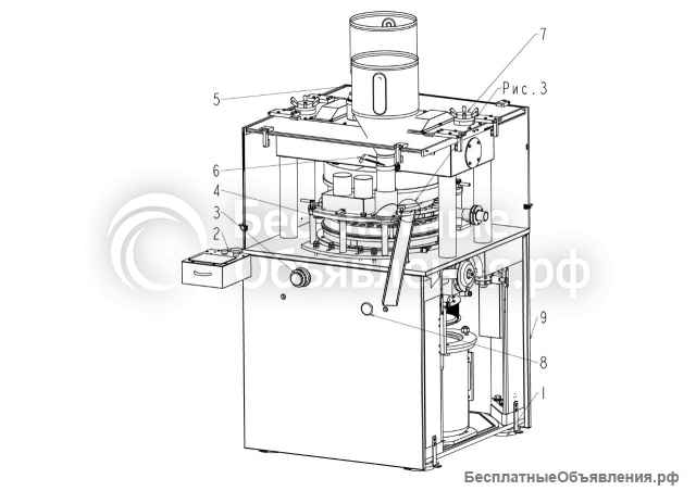 Таблеточный пресс, роторная таблеточная машина, РТМ 41