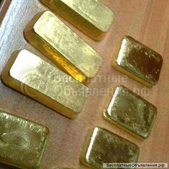 Золотого порошка и слитков